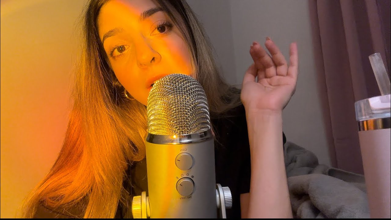 my first asmr video| whispered ramble + triggers