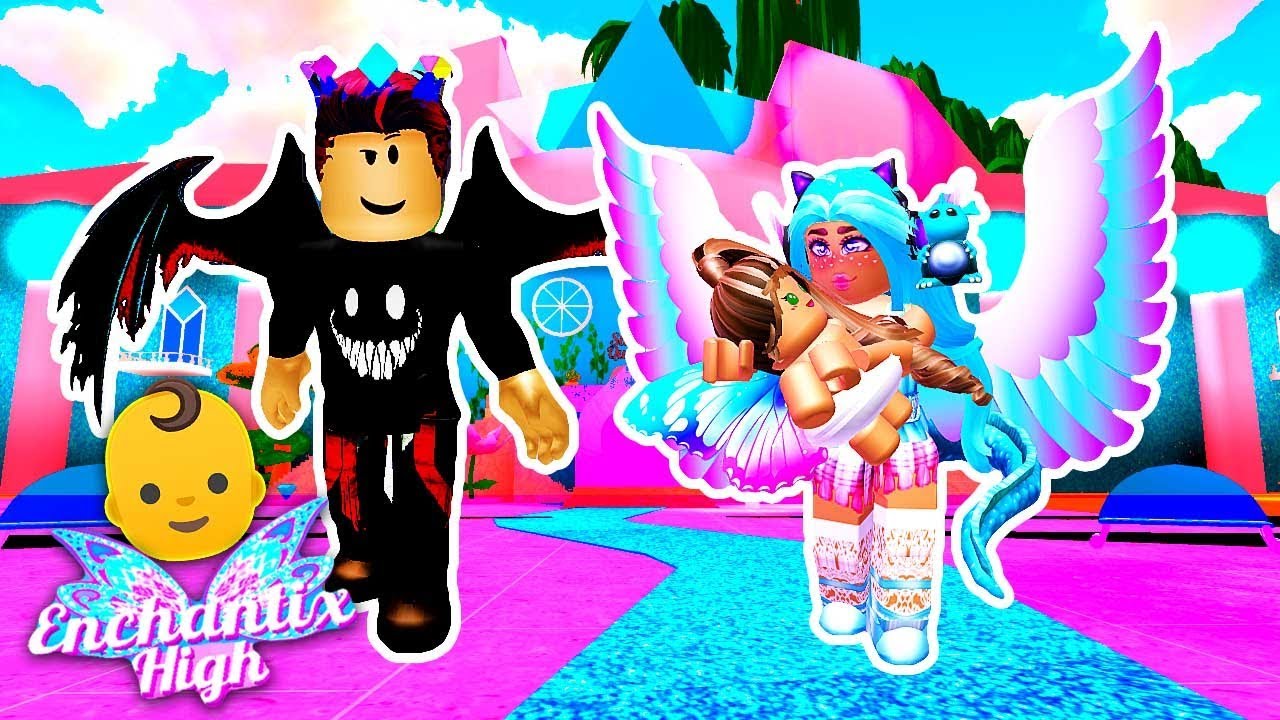 I ADOPT A FAIRY BABY & THE PRINCE RAN AWAY! Roblox Winx Enchantix High School for Fairies & Mermaids
