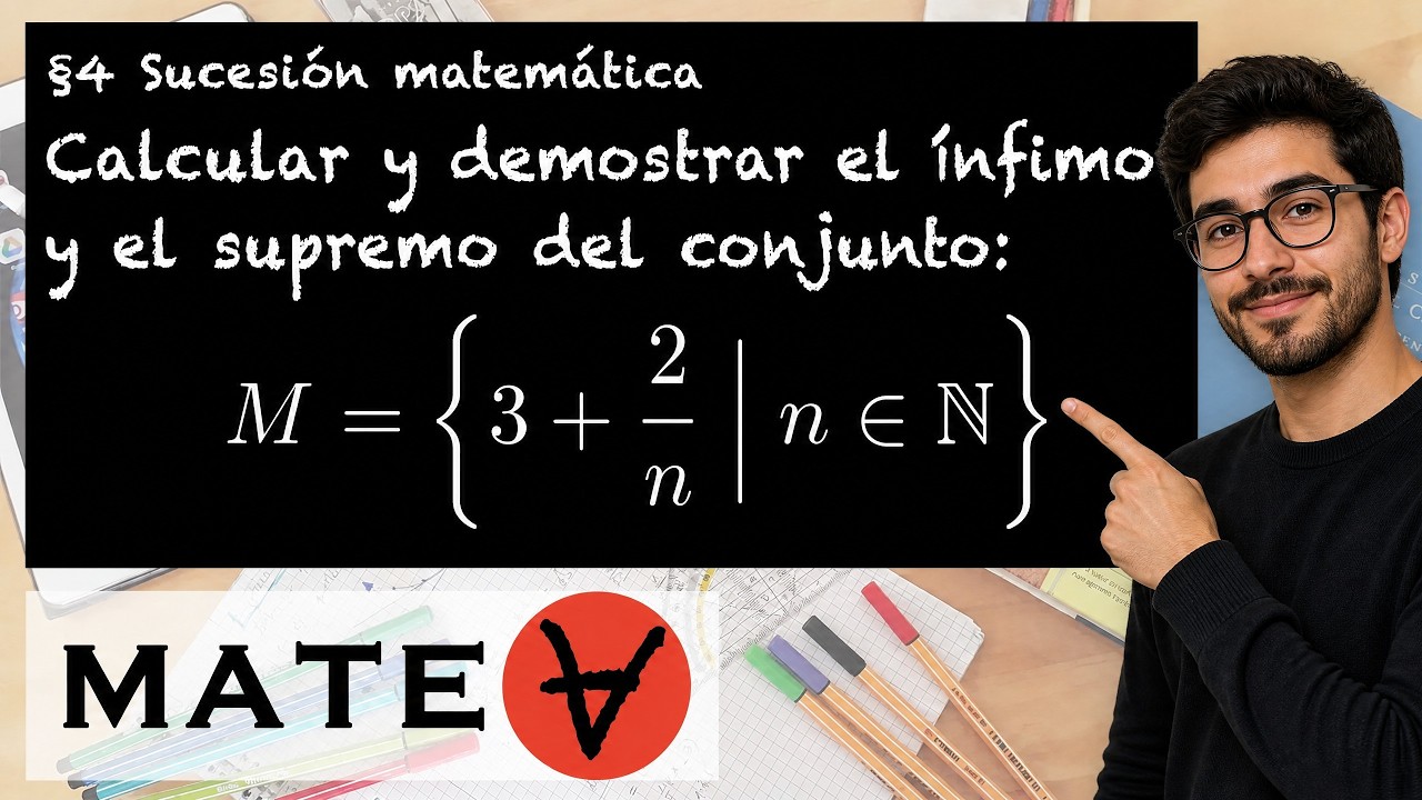 &Iacute;nfimo, supremo, m&iacute;nimo y m&aacute;ximo de un conjunto ejercicio