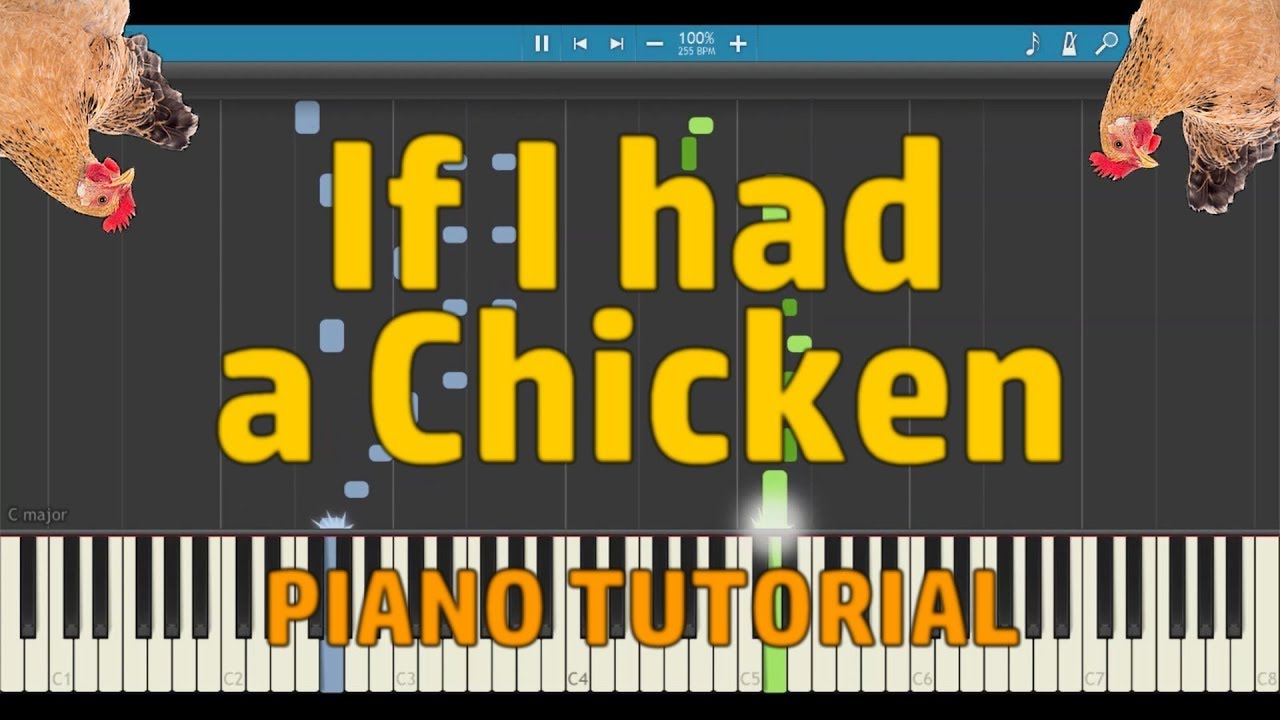 If I had a chicken  - Synthesia tutorial for solo piano