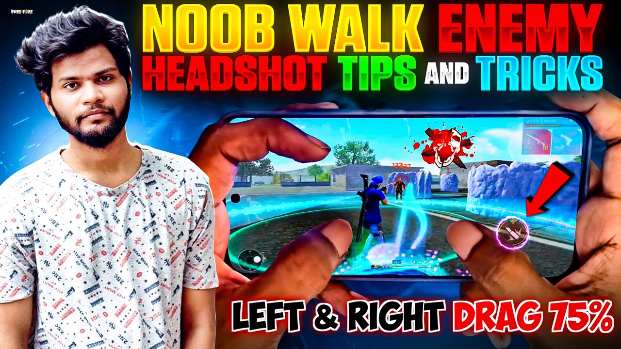 🔥 Handcam Mobile & Pc | Settings | Drag 50% Enemy Noob Walk Headshot Tips and tricks FreeFire
