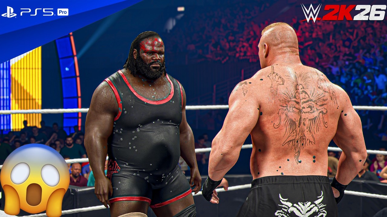 WWE 2K26 - Brock Lesnar Vs Mark Henry - Full Match at SummerSlam | PS5™ Pro [4K60]