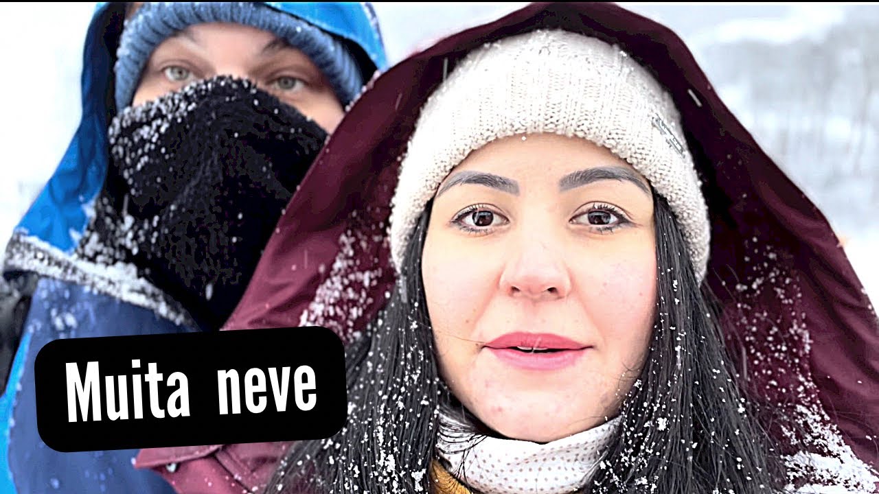 Festa em Ushuaia no inverno com muita neve #ushuaia #cerrocastor