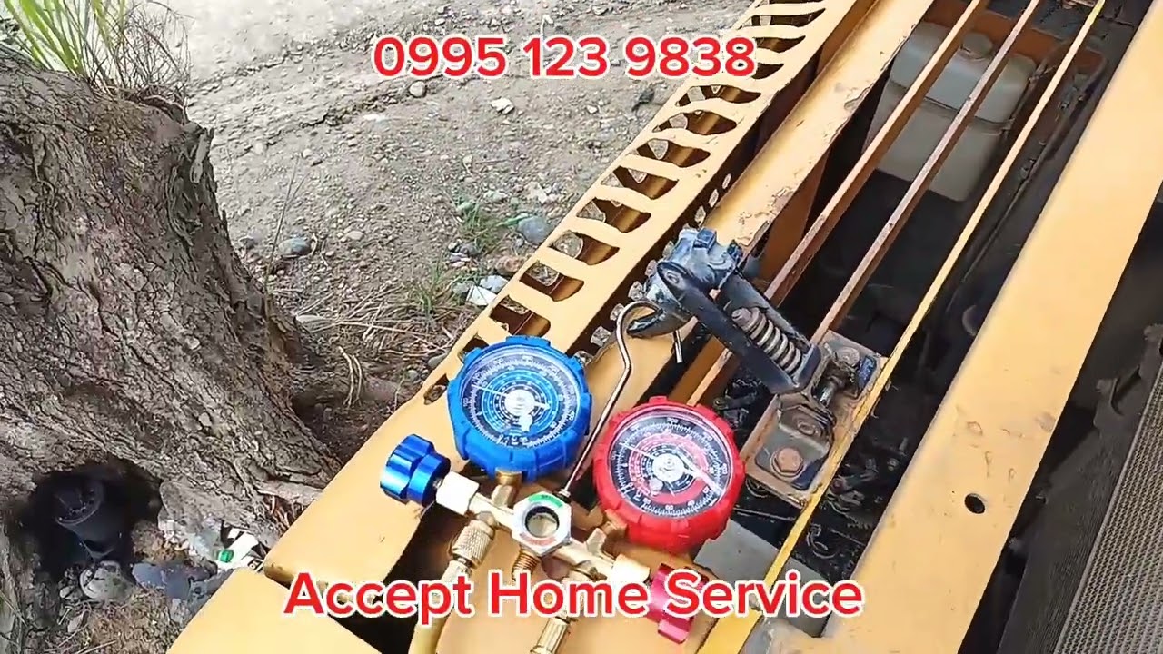 Excavator aircon repair 