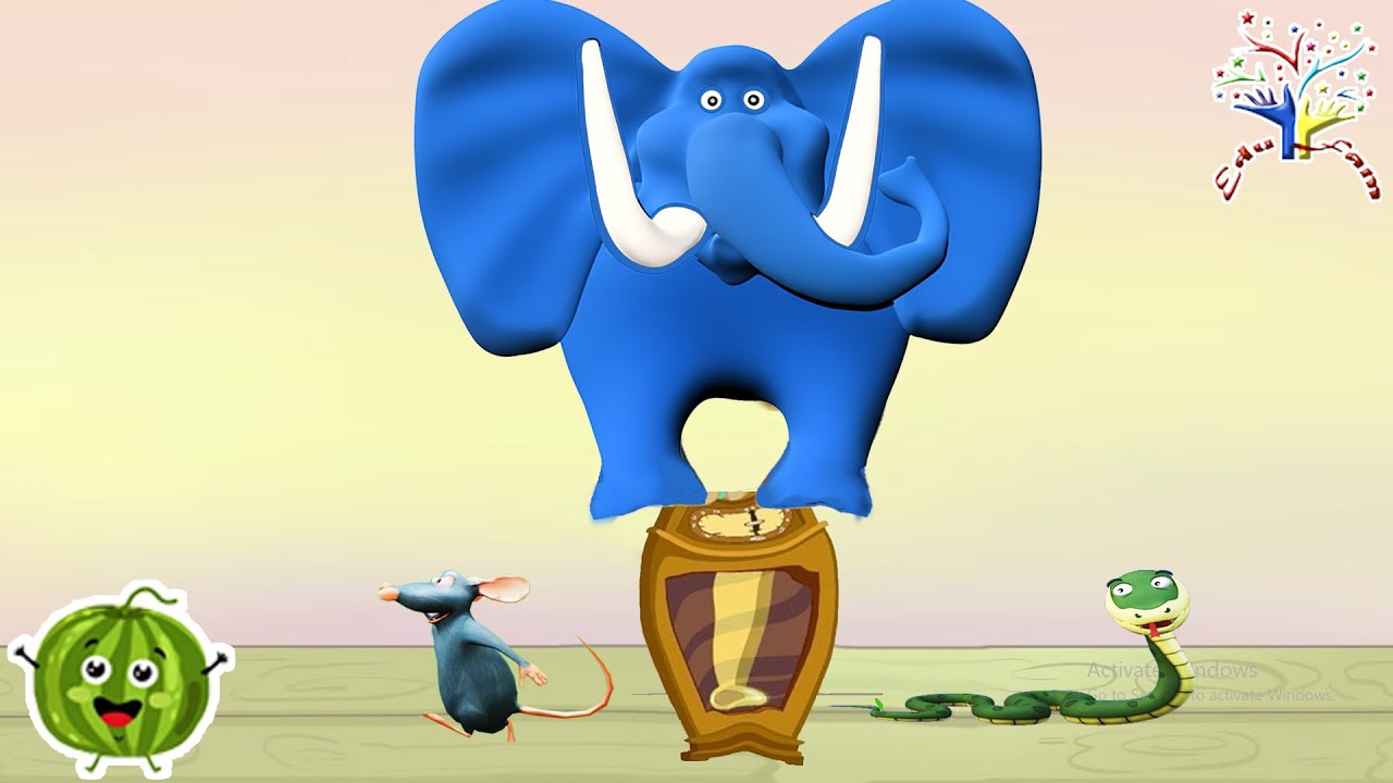 🐘⏰ Hickory Dickory Dock... ELEPHANT CRASH! 💥🎶 AI57AI77