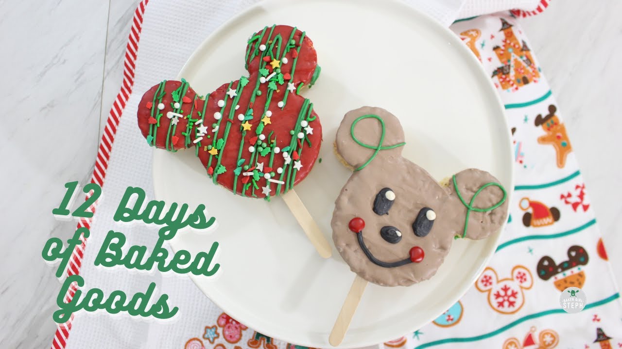 Mickey Mouse Rice Treats | Disneyland Inspired | 12 Days of Baked Goods