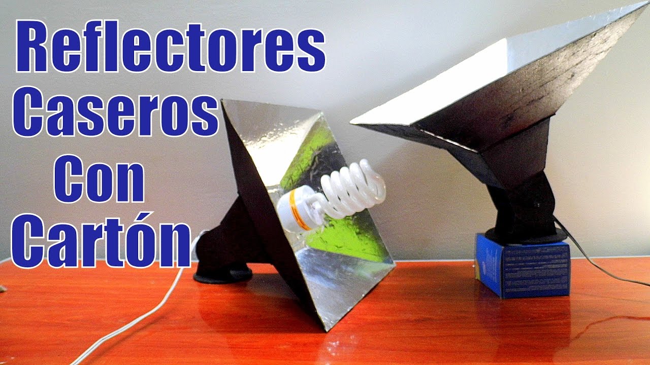REFLECTORES de LUZ CASEROS con CARTON para Fotografía y Grabar Videos 2026