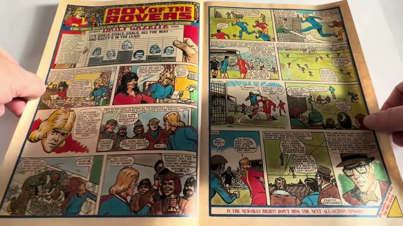 Vintage 1976 Roy Of The Rovers Issue No. 3 With Free Gift - Boys Comic 9th October 1976 Football