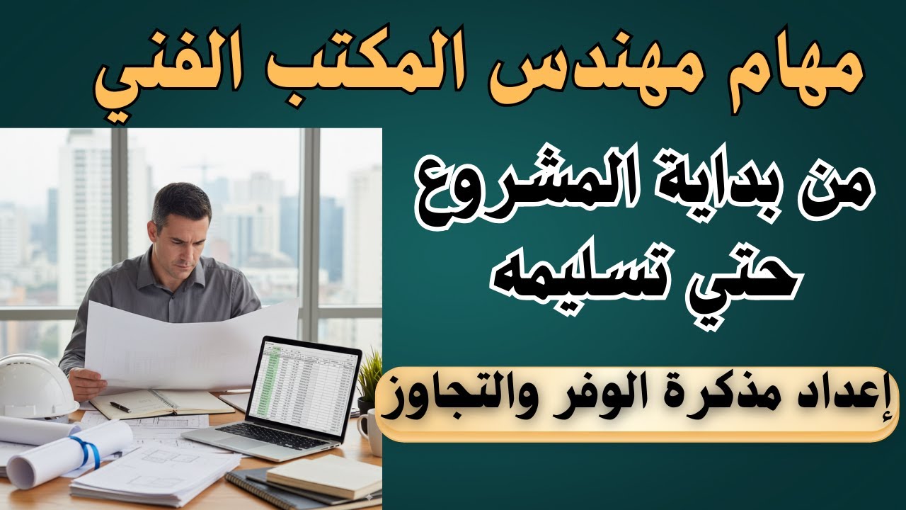 كيفية اعداد مذكرة الوفر والتجاوز ( لكل مهندسي المكتب الفني )