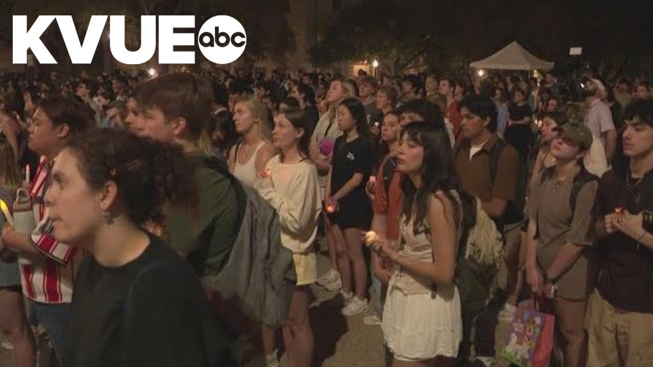 UT students hold vigil for victims of 6th Street mass shooting