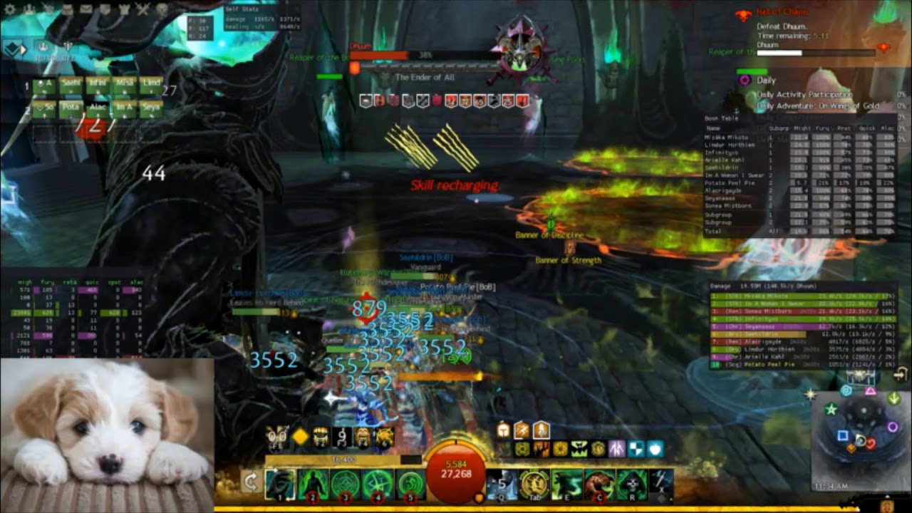 heal scourge weekly dhuum kite