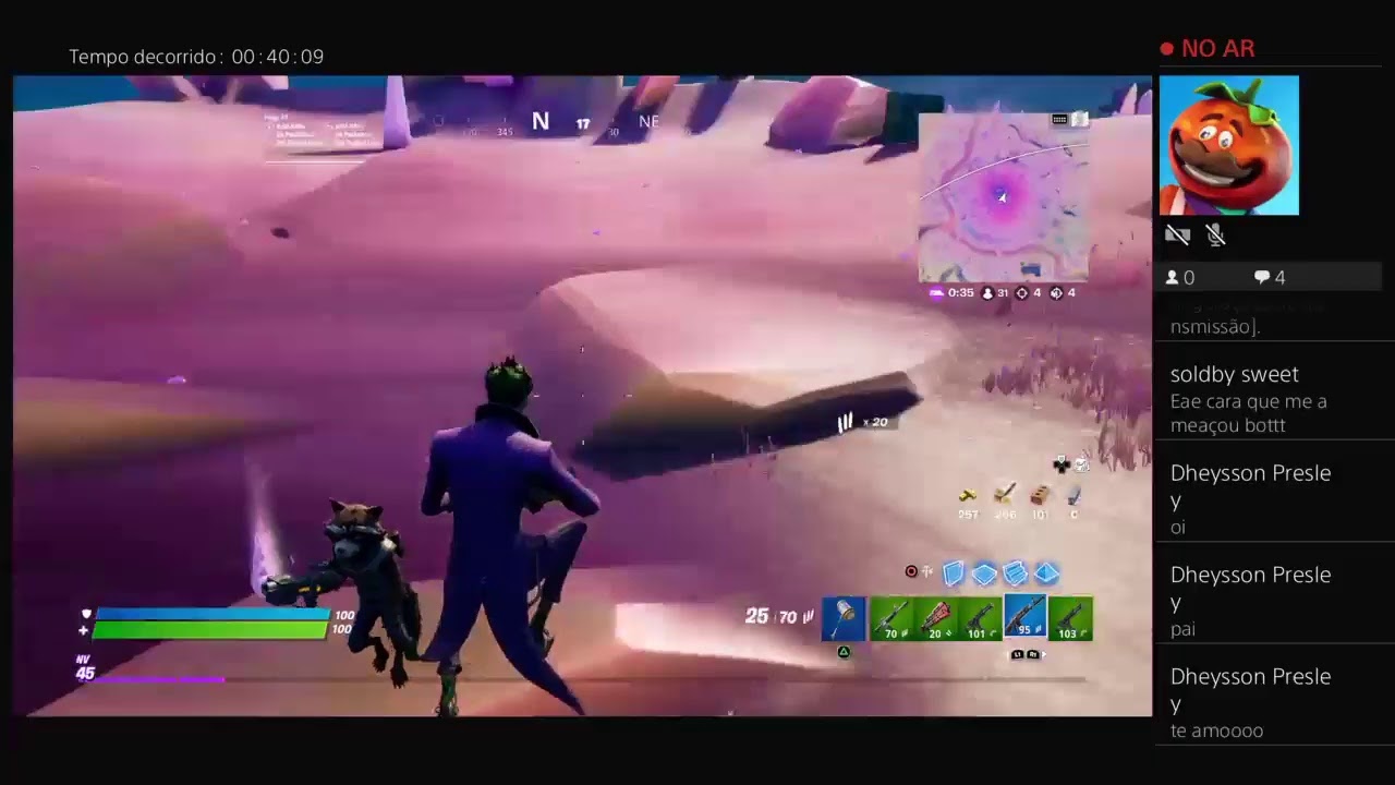 Transmissão ao vivo do PS4 de dhey10