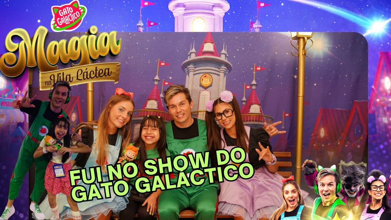 Fui no show gato Galáctico e no camarim