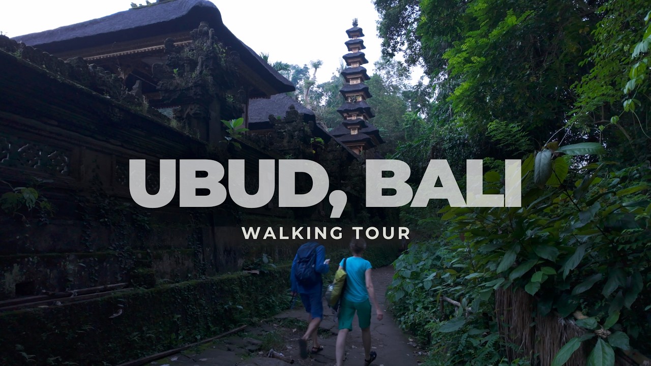 Evening Walk in Ubud, Bali 🇮🇩 | From Nature to City | Relaxing 4K ASMR Tour