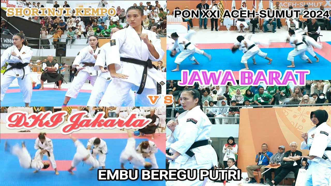 PON 2024 DKI Jakarta vs Jabar Shorinji Kempo Embu Beregu Putri