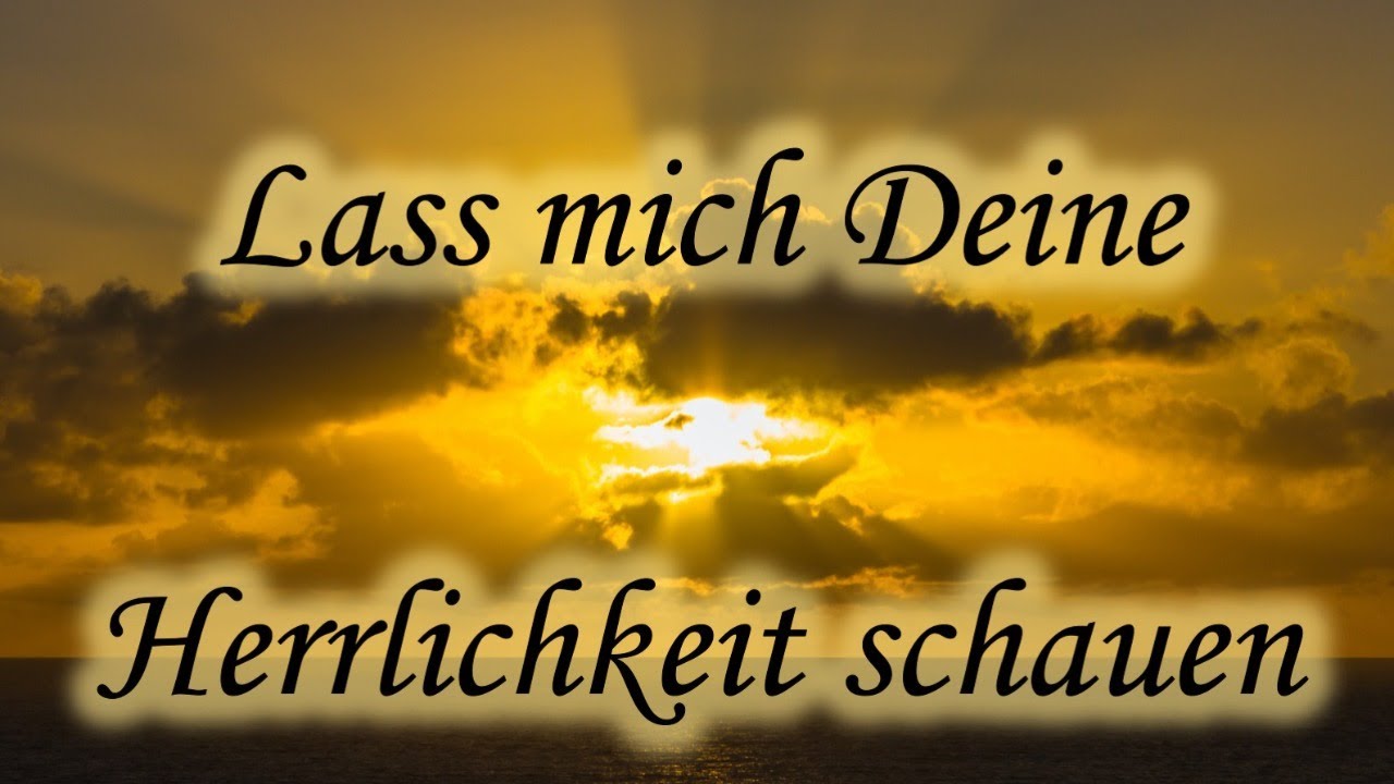 Martin Meyer: Lass mich Deine Herrlichkeit schauen