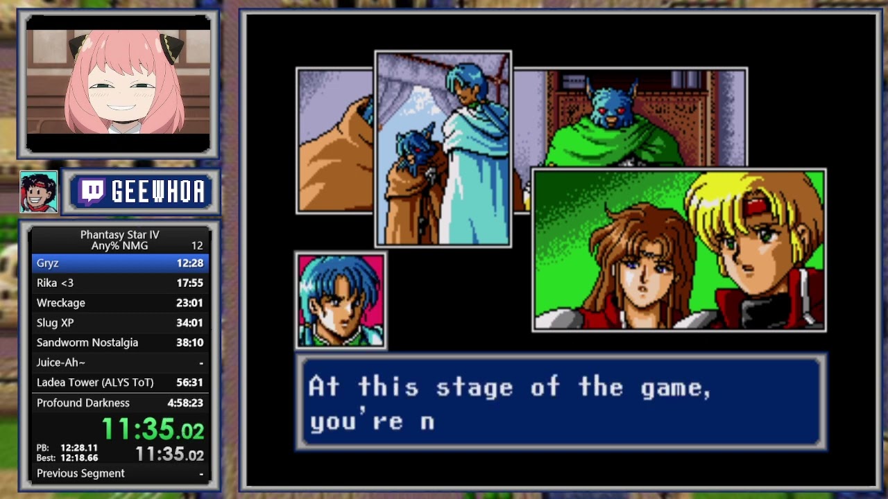 Phantasy Star IV Speedrun- Any % NMG (Turbo Controller) - New Personal Best!  (04:08:44)