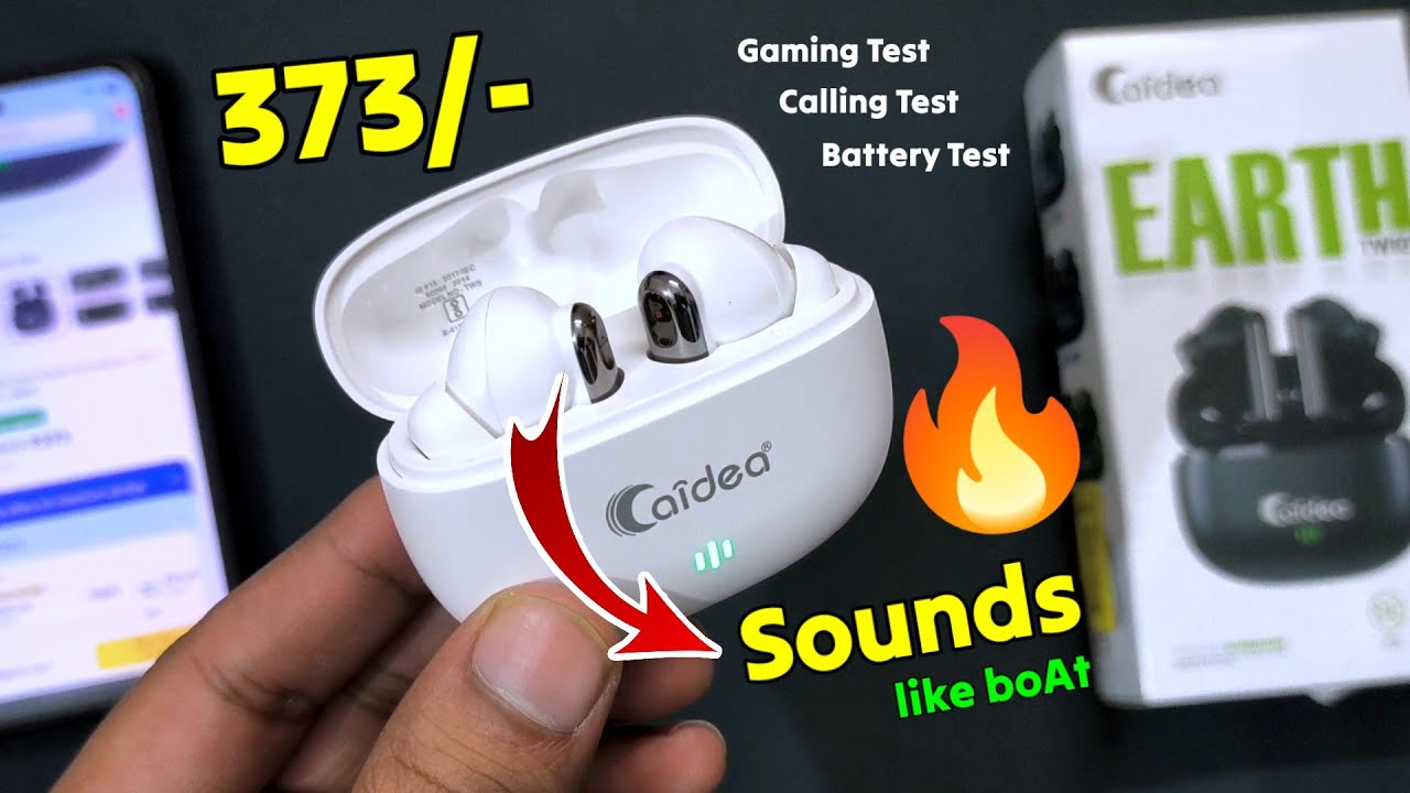 373/- में boAt जैसा Sound 🔥 Best Earbuds under 400 in Flipkart || Caidea TW101 Earth 32db Review 