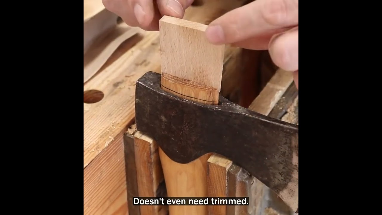 The Secret to Hanging an Axe Handle Like a Pro – Watch This!