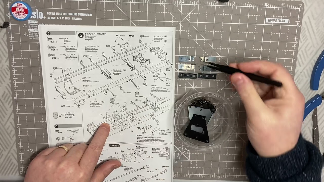 The Tamiya Scania R620 Highline Build Steps 1 to 7