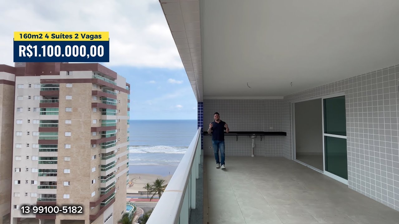 Oportunidade em Mongaguá com 4 Suítes 2 vagas 160m2 bem Próximo à Praia Grande SP