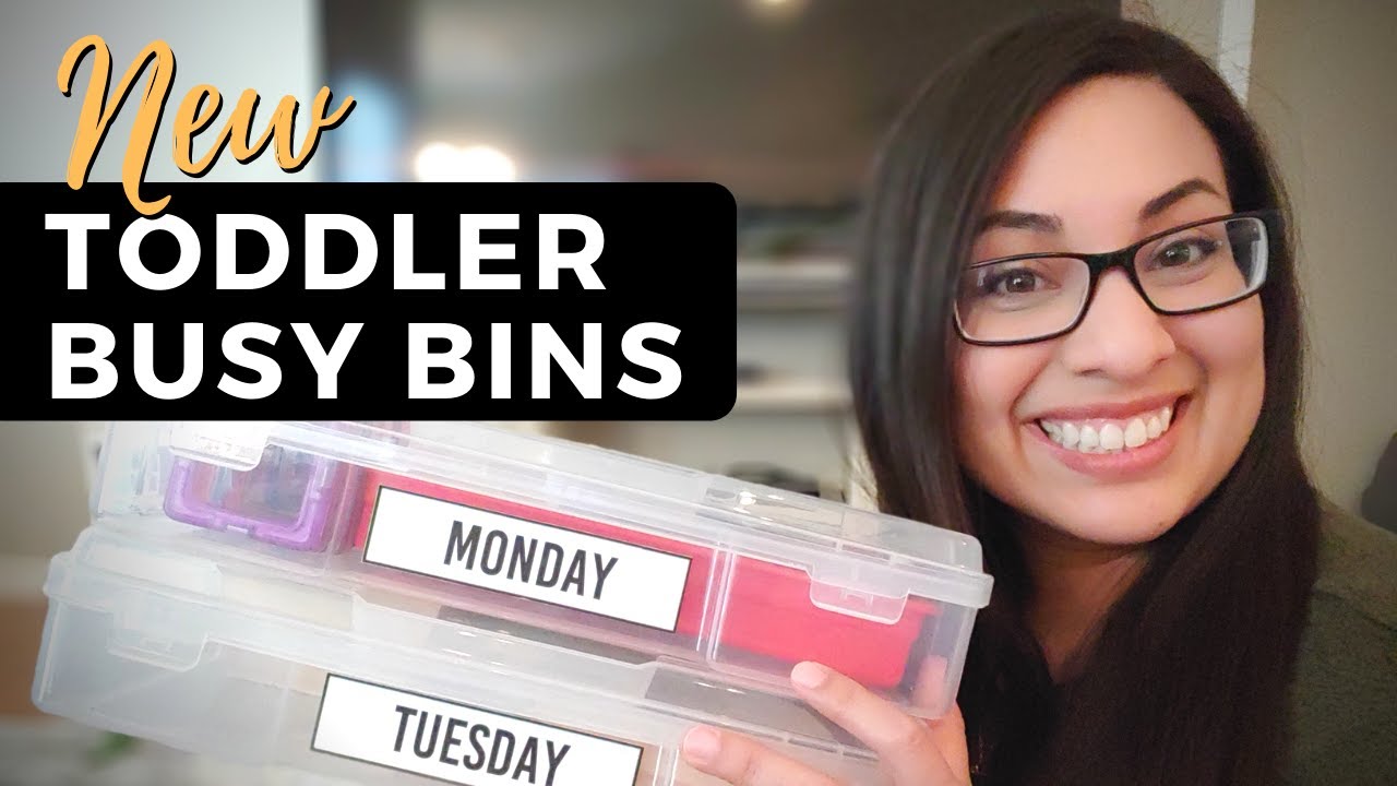 **NEW** TODDLER BUSY BINS:  See how I keep my toddler busy while homeschooling
