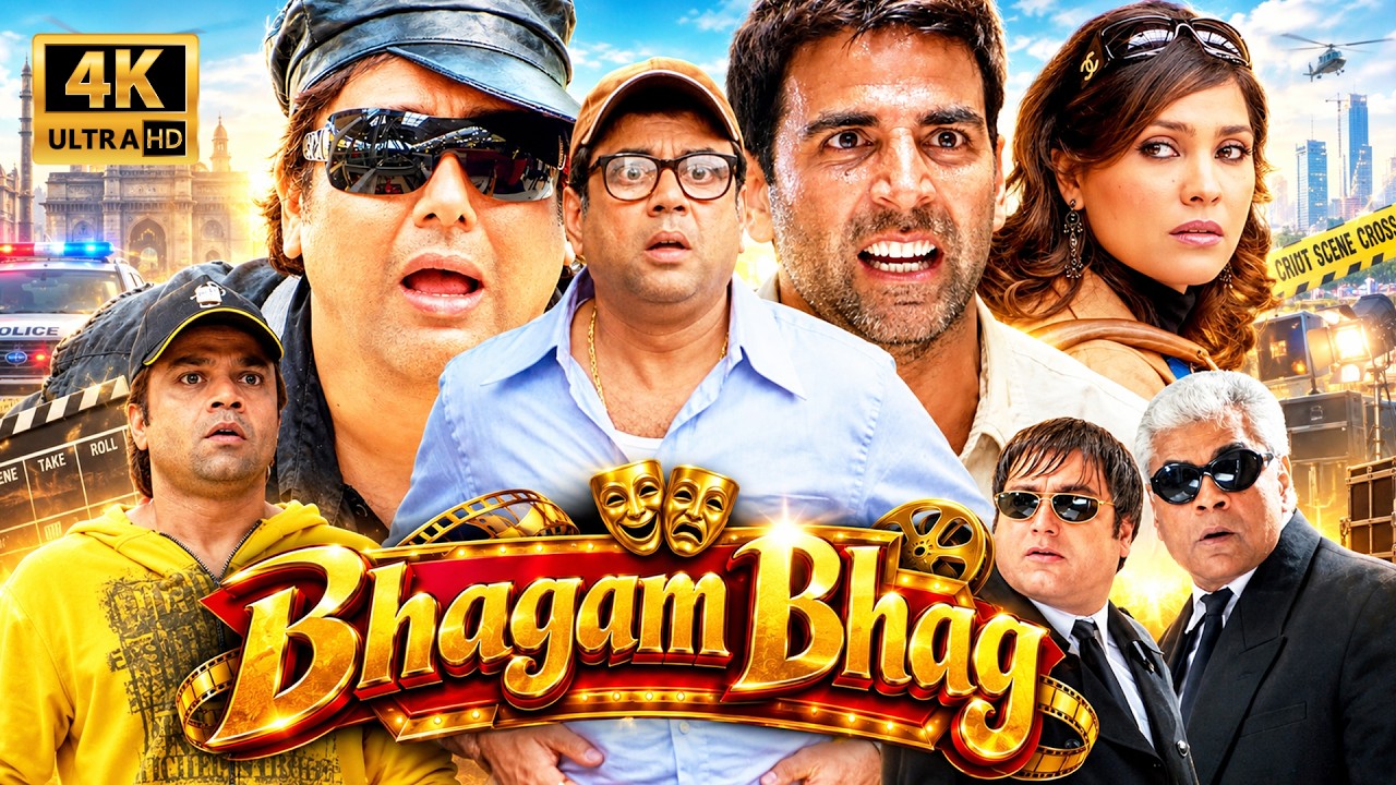 Akshay Kumar, Govinda, Paresh Rawal, & Rajpal Yadav Comedy Blockbuster | Bhagam Bhag Full Movie 4K