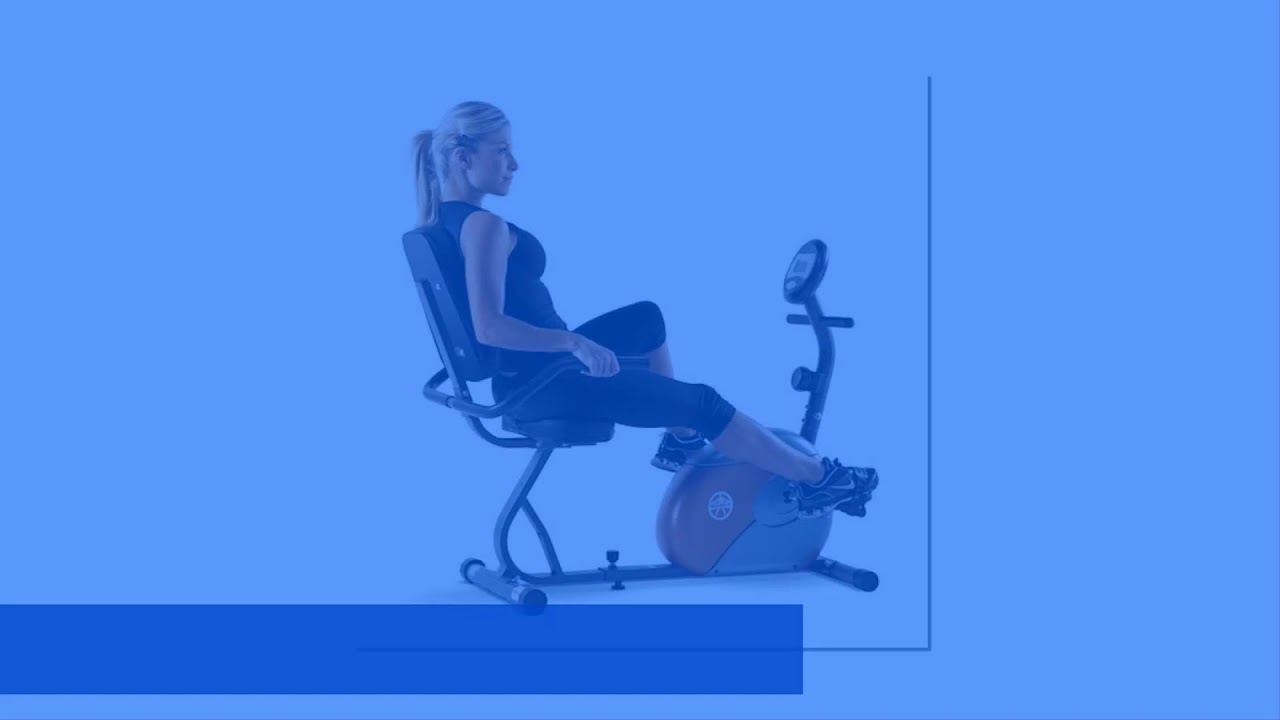Marcy Recumbent Exercise Bike with Resistance ME-709