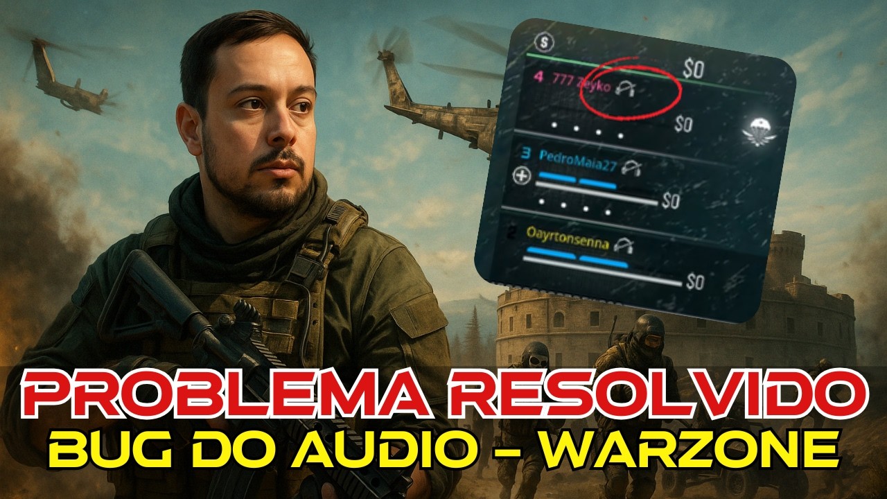 &Aacute;UDIO BUGADO NO WARZONE? Resolva AGORA! 💥 Tutorial R&aacute;pido [PT-BR]
