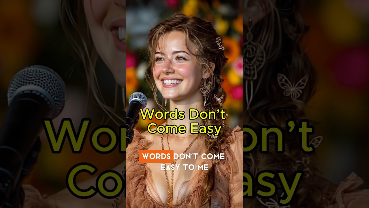 Words don't come easy - F.R David - Lyrics #lyricsvideo #englishsongs #80smusic
