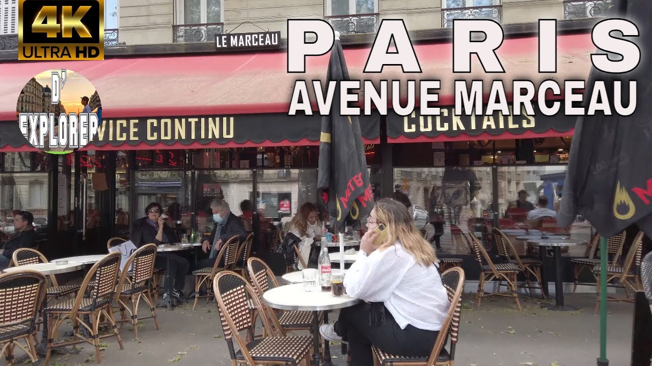 Walking in Avenue Marceau,Paris France,REOPENING UPDATE 2021【4K】