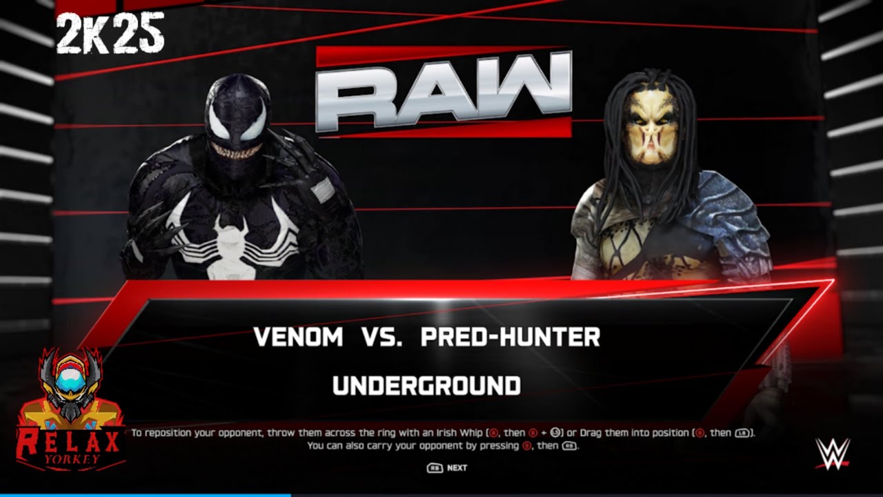 WWE Venom Vs Pred-Hunter in Underground Match (2k25) 