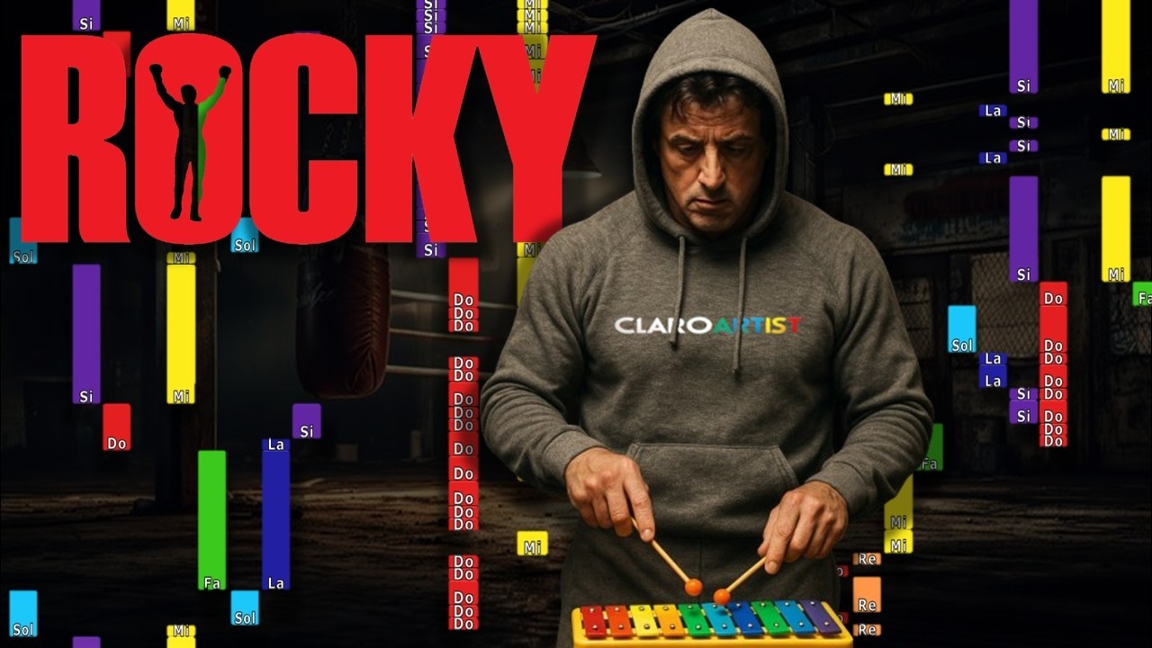 C&oacute;mo tocar la Canci&oacute;n de ROCKY en Glockenspiel 🥊🎶 Tutorial &Eacute;pico Avanzado de Xil&oacute;fono Escolar