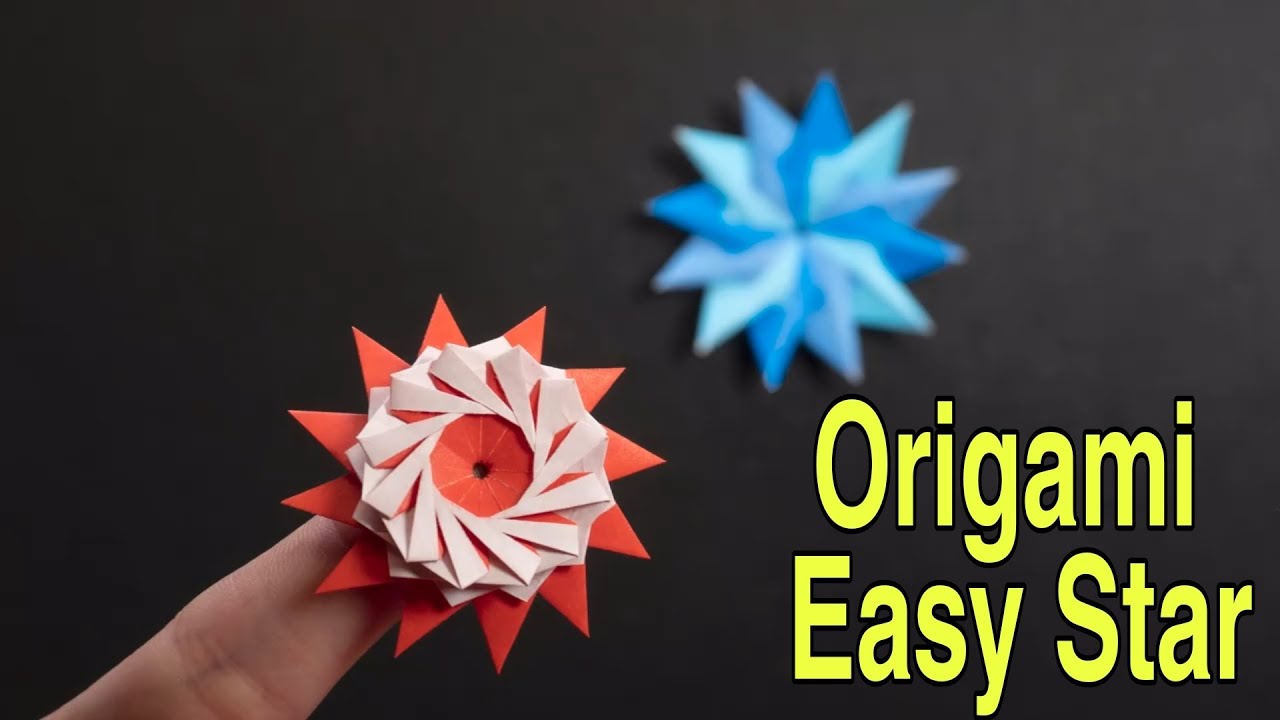 How to make simple easy 12-pointed Origami star Tutorial ⭐ || Jonny's Origami