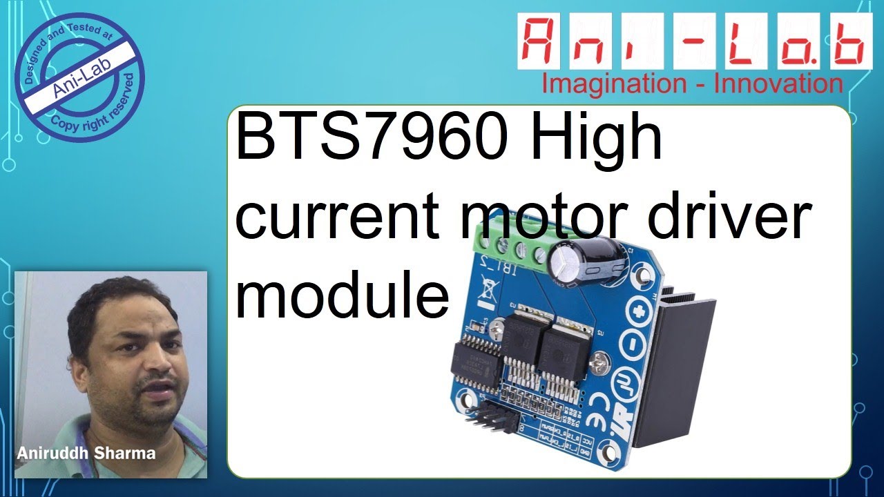 BTS7960 high current motor driver In Hindi II Ani-Lab