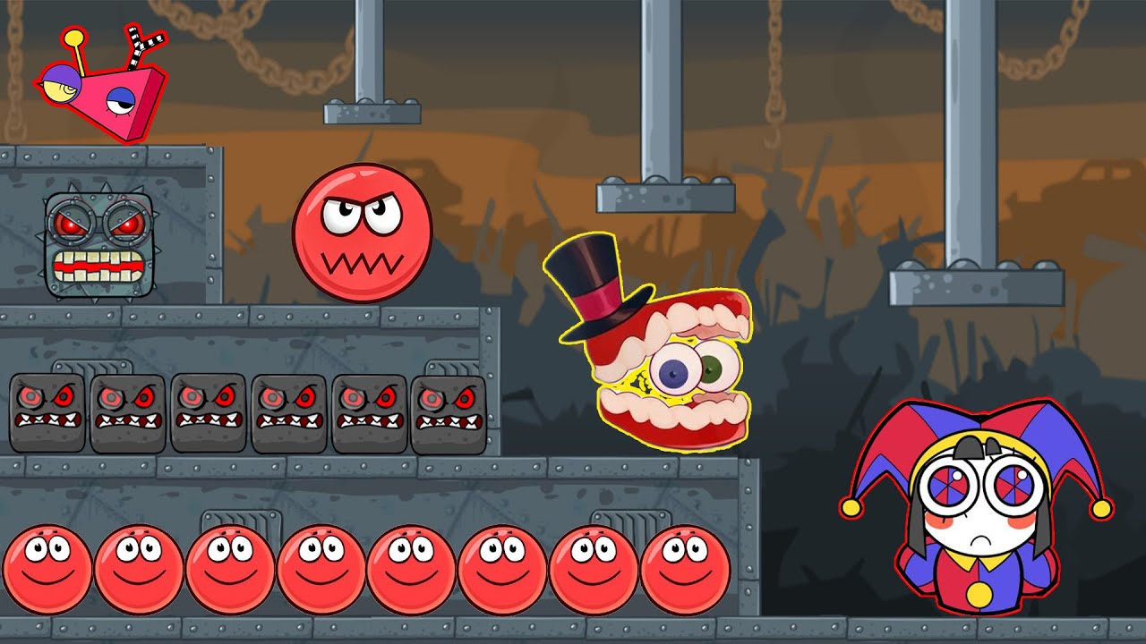 The Amazing Red Ball 4 vs Digital Circus Factory