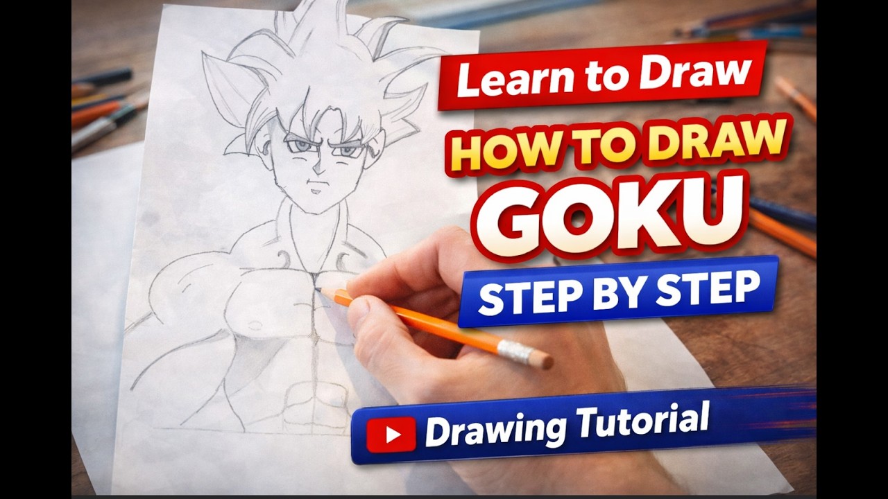 how to draw goku
