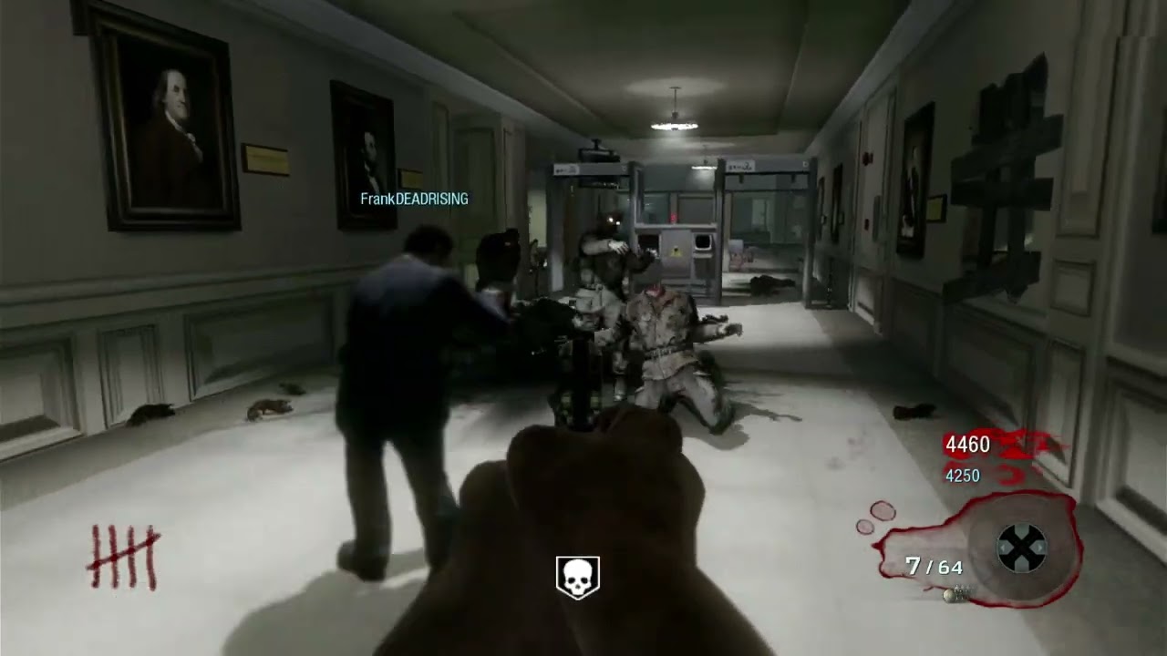 Call of Duty BLACK OPS ZOMBIES PS3 'FIVE' LAN PARTY GAMEPLAY