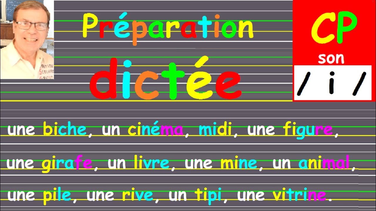 Préparation dictée autonome en cp ce1 avec le son i # 3