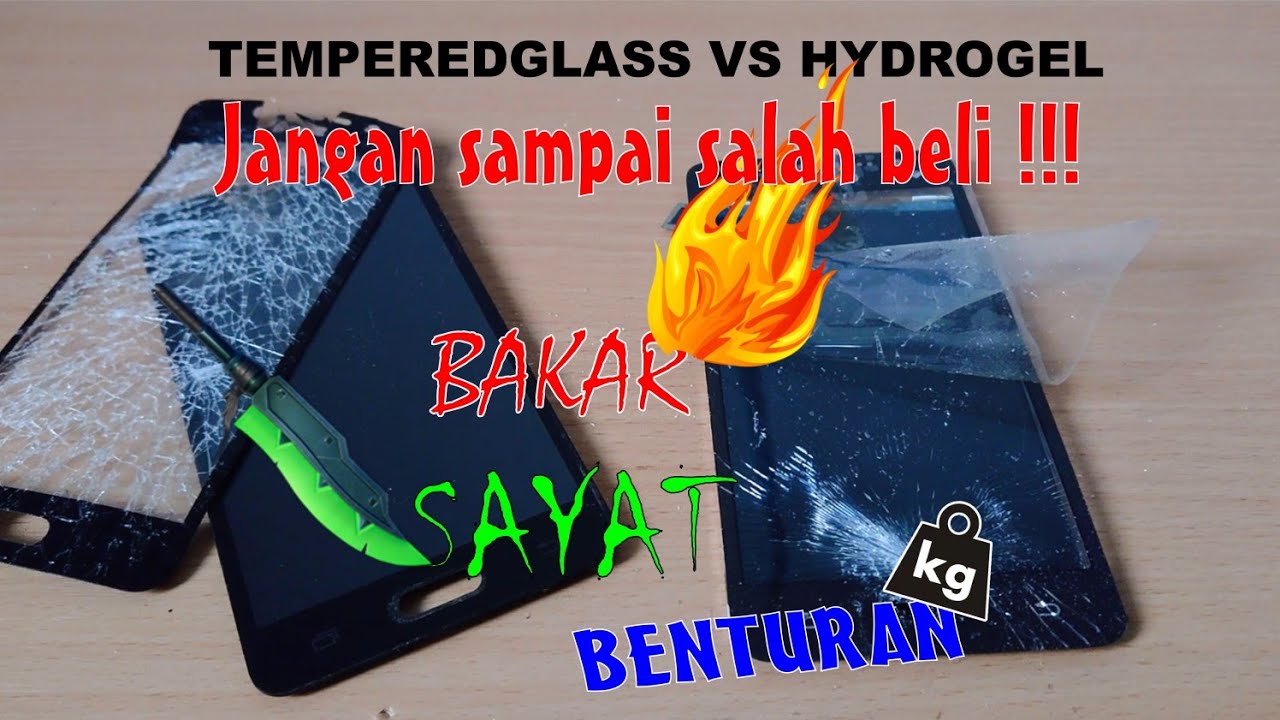 tempered glass vs hydrogel bagus mana?