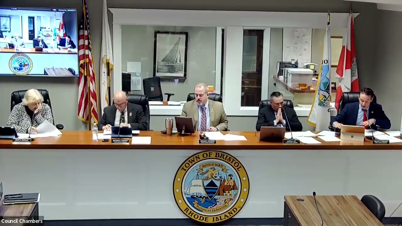 Bristol, Rhode Island Town Council Meeting - Wednesday, February 18, 2026