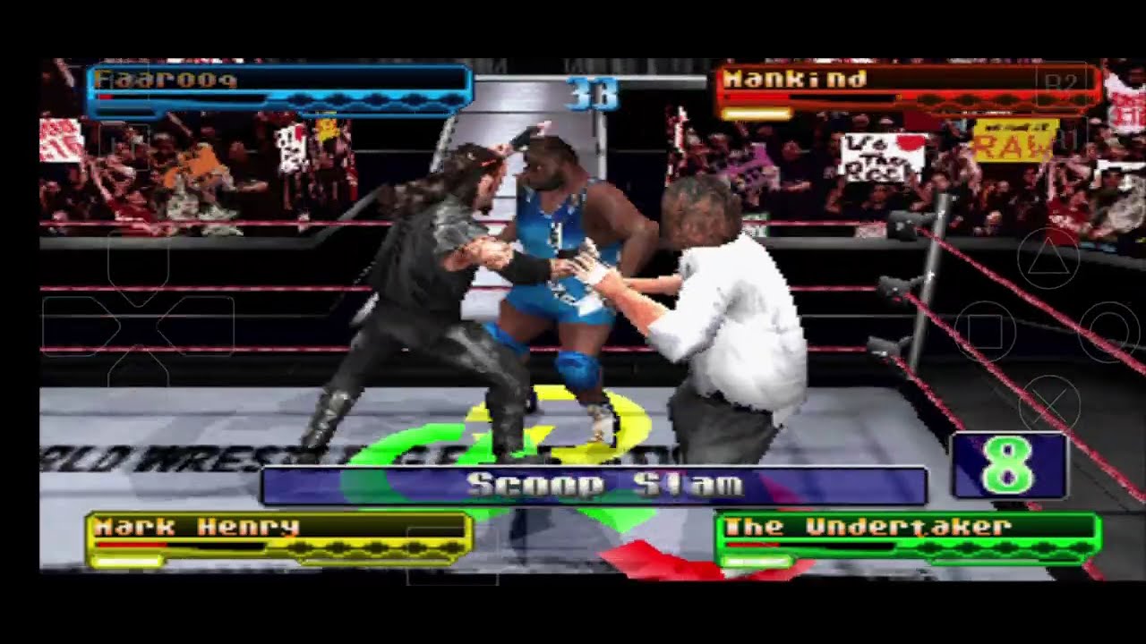 WWF Smackdown! (PS1) Pre-Season Mode walkthrough part 10 Royal Rumble 