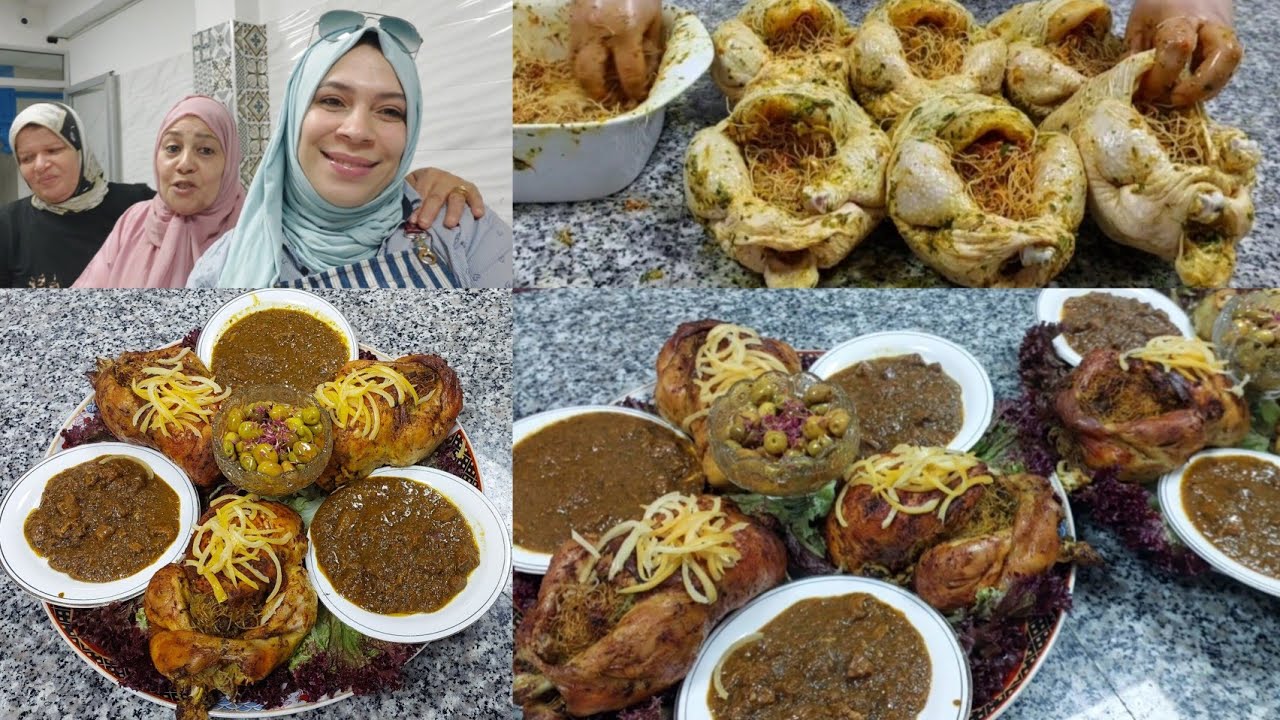 الدجاج المعمر والمشوي فالفران مع واحد الدغميرة مغربية معلكة ومذاق فاخر طراوة لايقاوم❗️🇲🇦😍