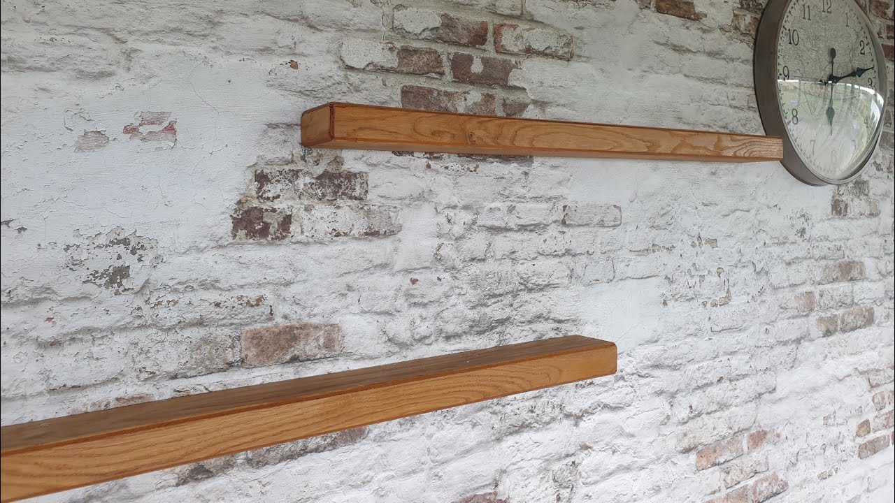 How to make a shelf with invisible fixings