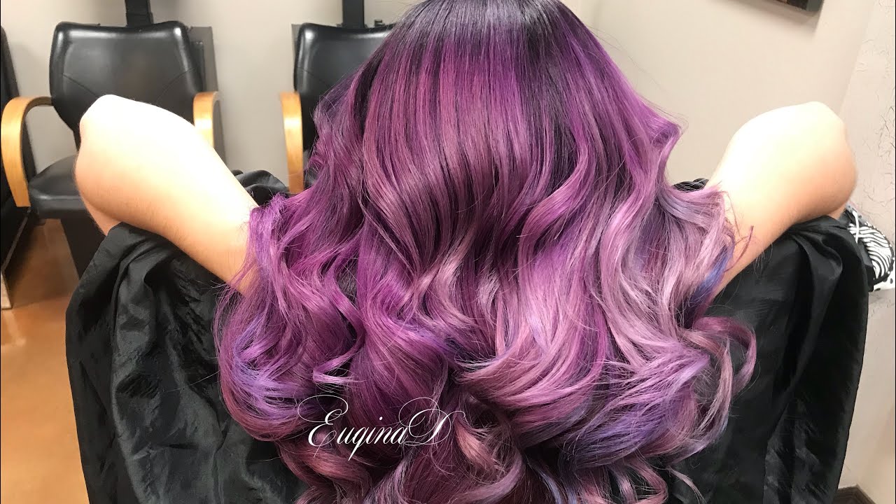 Purple and Pink Balayage Full Video