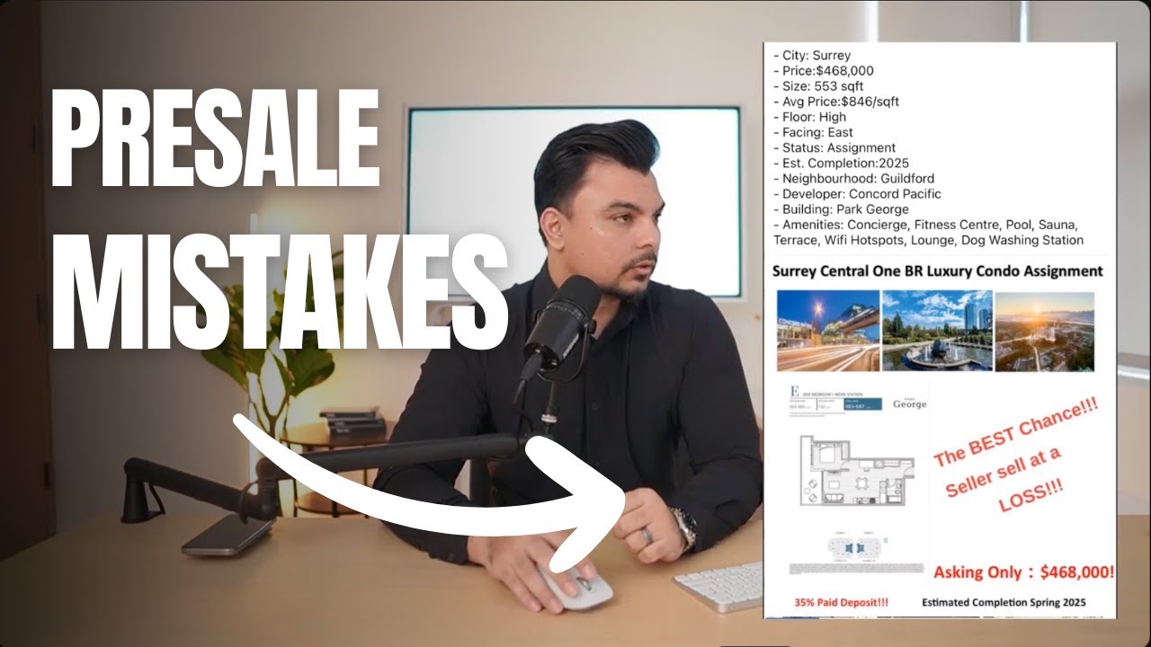 Avoid these mistakes when buying a presale condo.  Uzair Muhammad | Presale Expert