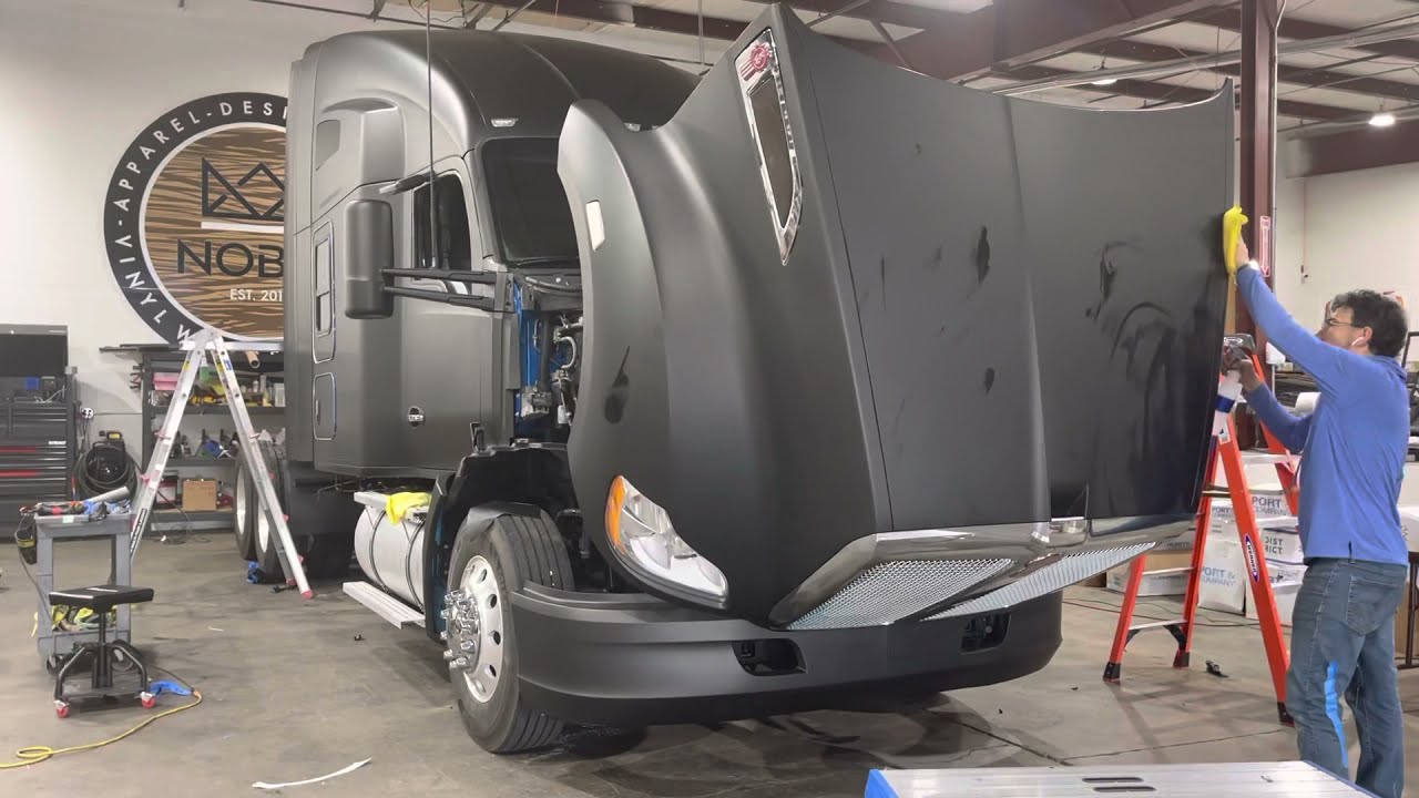 3M Matte Black Semi-Truck Wrap