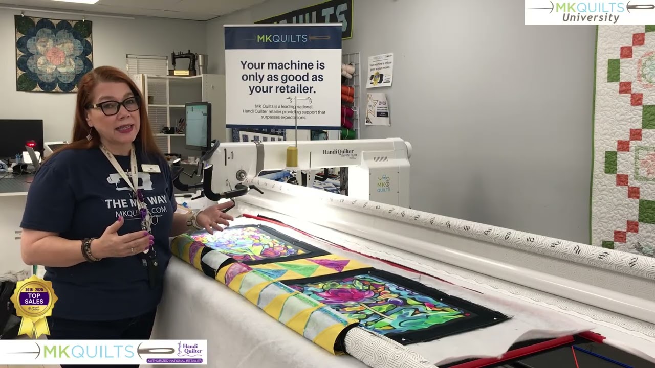 First Custom Quilting Project on the @HandiQuilter  Infinity 28 w/MK of MK Quilts (Part 02)