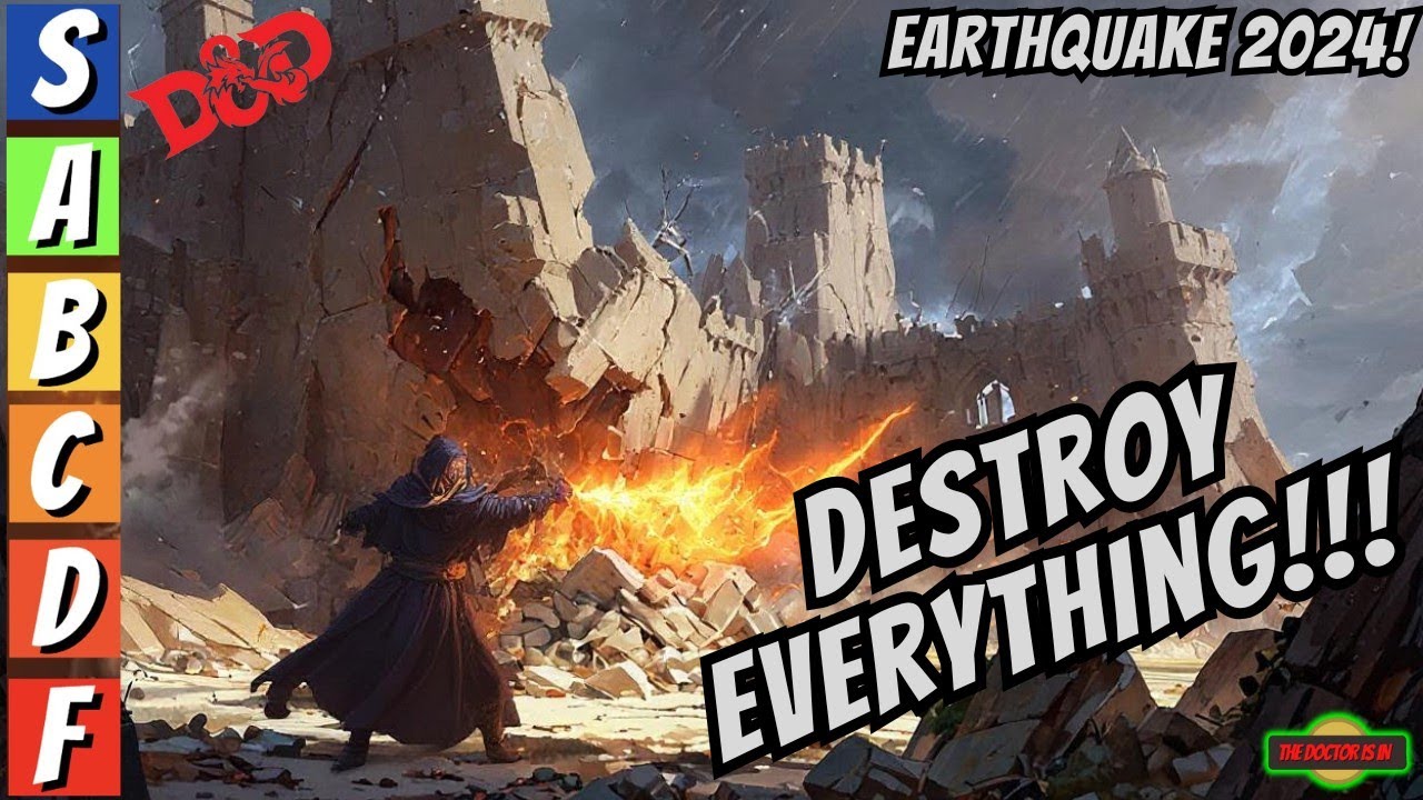 DND Earthquake - You Have The Power To Destroy in 2024 Dungeons and Dragons