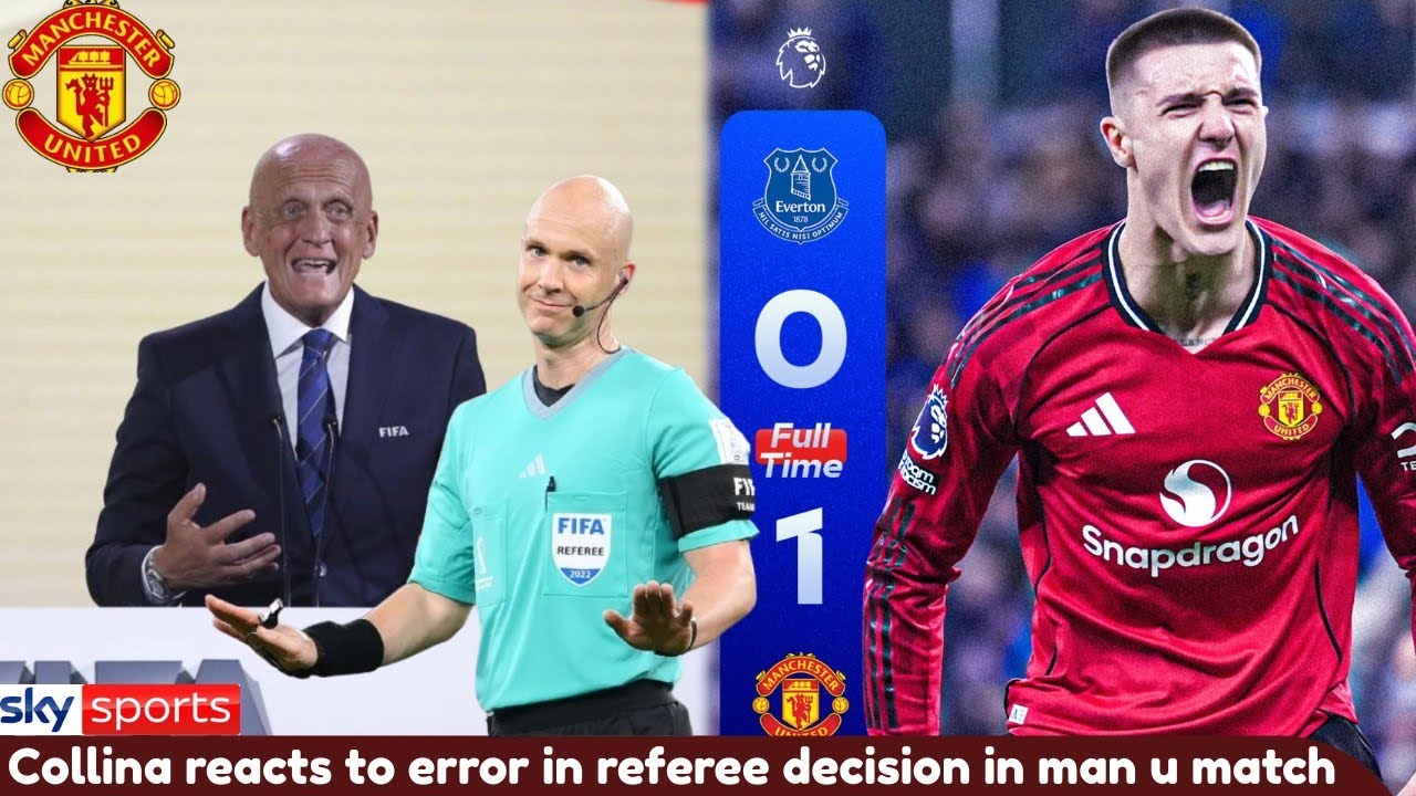 COLLINA REACTS TO ERROR IN REFEREE DECISION IN MAN UNITED MATCH